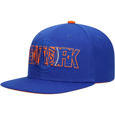 Youth Blue New York Knicks Lifestyle Wordmark - Snapback Hat
