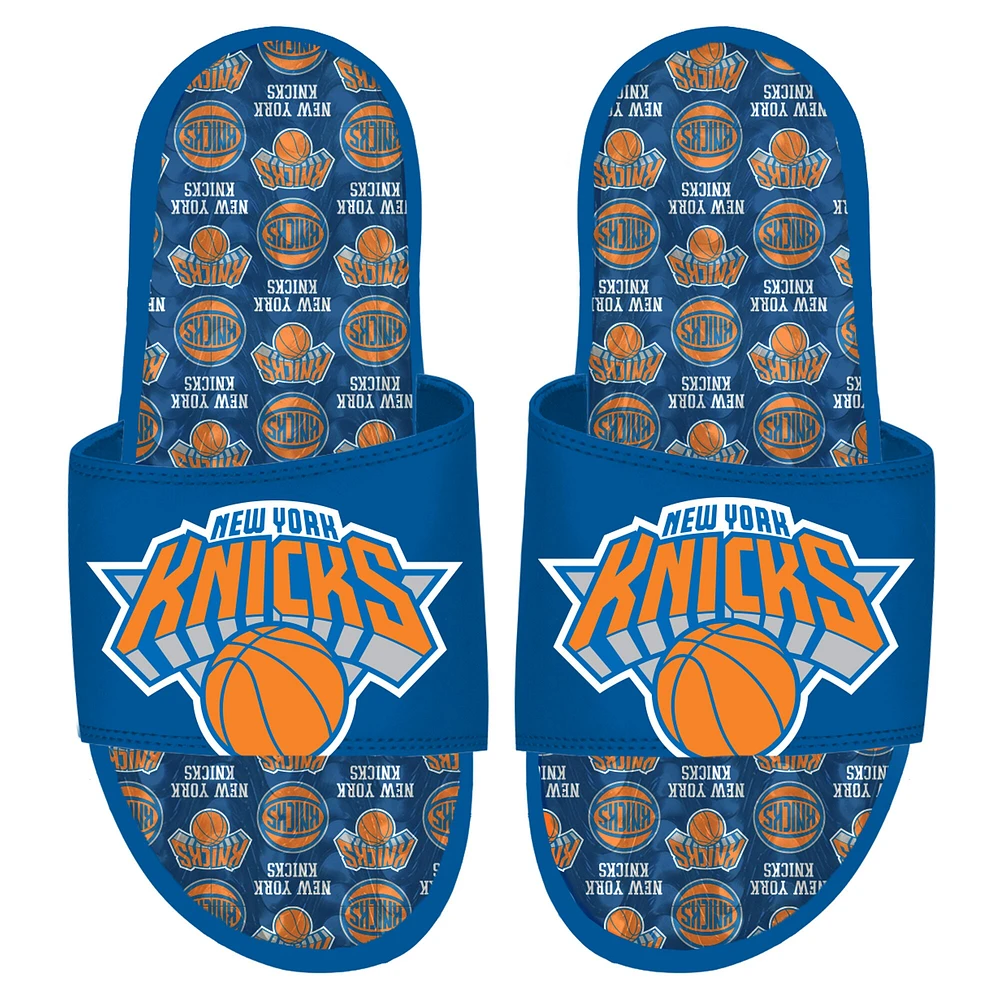 Youth ISlide New York Knicks Team Pattern Gel Slide Sandals