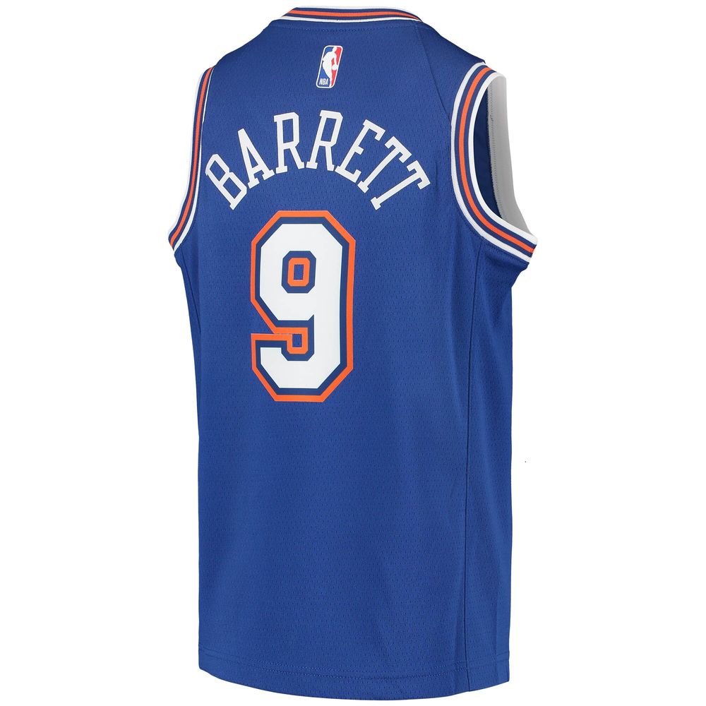 Nike RJ Barrett Youth Jersey - Blue Knicks Swingman Kids Icon Edition Jersey