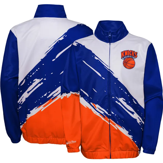 Men's Mitchell & Ness Royal New York Mets Throw It Back Full-Zip Windbreaker Jacket Size: Medium