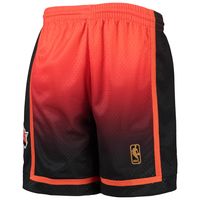 Youth Mitchell & Ness Orange/Black New York Knicks 1996/97 Hardwood Classics Fadeaway Reload 3.0 Swingman Shorts