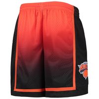 Youth Mitchell & Ness Orange/Black New York Knicks 1996/97 Hardwood Classics Fadeaway Reload 3.0 Swingman Shorts