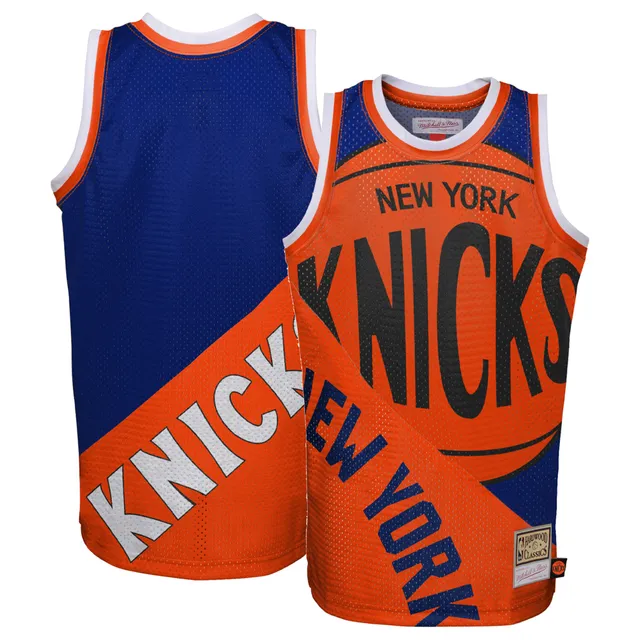 Lids New York Knicks Mitchell & Ness Big Tall Hardwood Classics Split  Pullover Hoodie - Blue/Orange