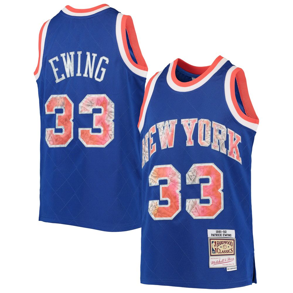 Mitchell & Ness Larry Johnson Blue New York Knicks Hardwood Classics Swingman Jersey