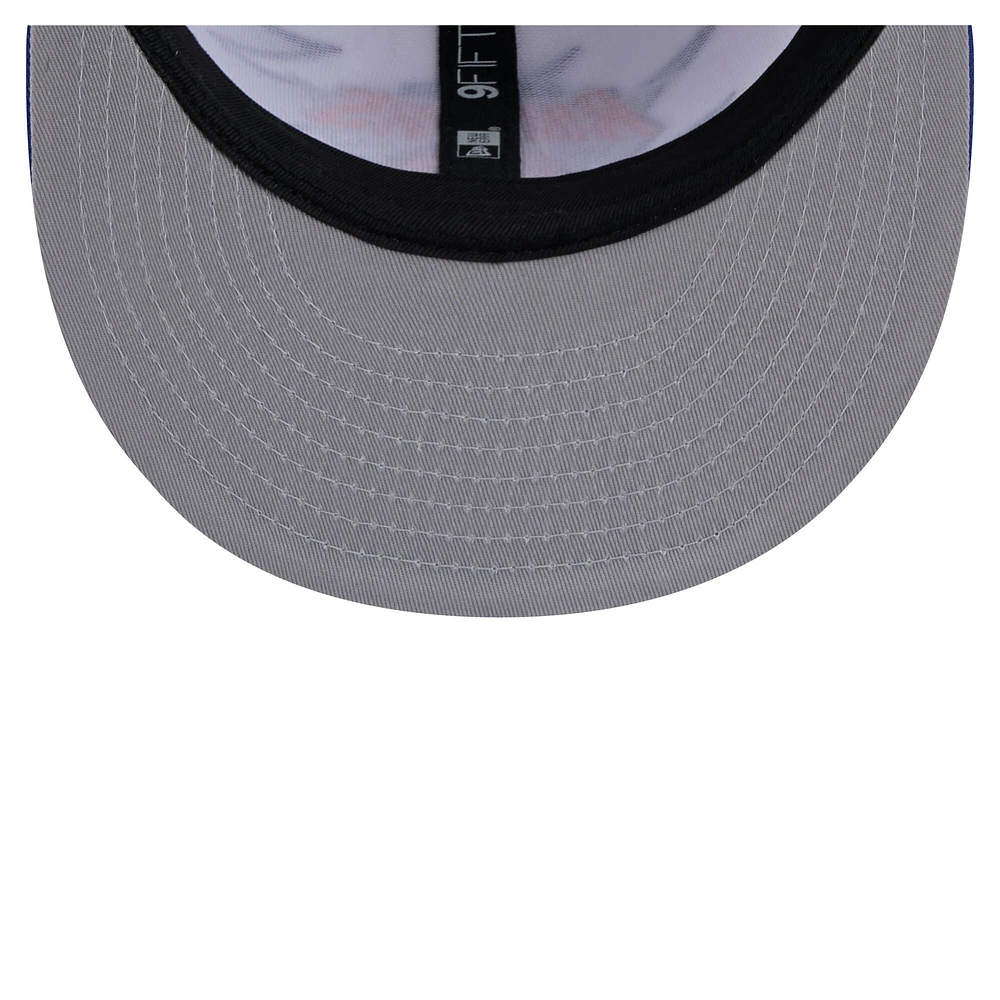 Casquette snapback New Era blanche New York Knicks Jagged 9FIFTY pour jeune