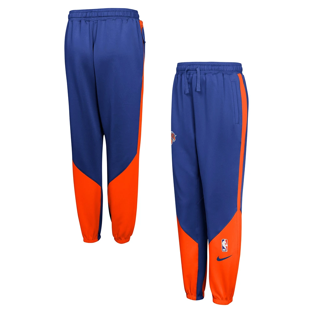 Pantalon Nike bleu pour jeunes New York Knicks Authentic Showtime 2024/25