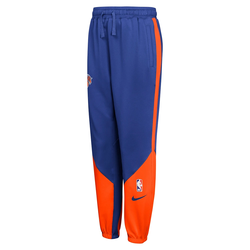 Pantalon Nike bleu pour jeunes New York Knicks Authentic Showtime 2024/25