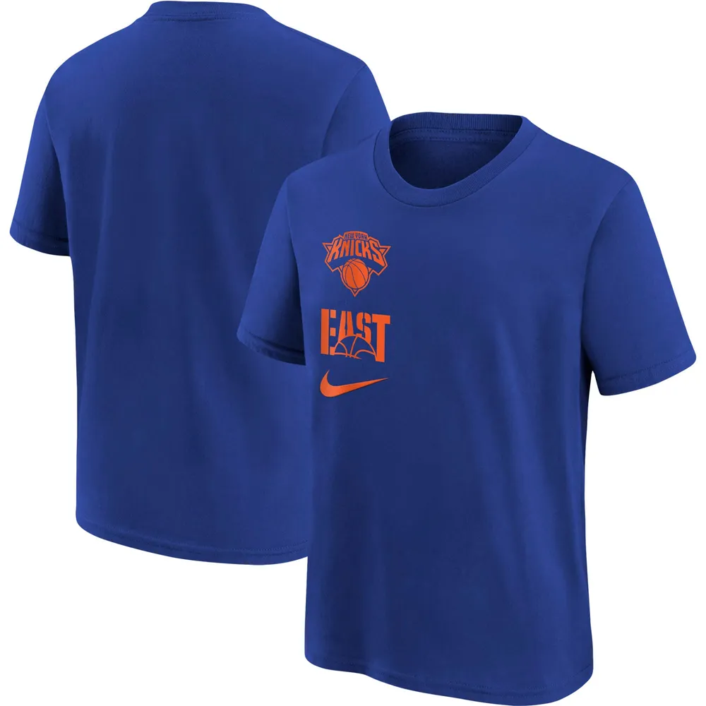 Lids New York Knicks Nike Youth Vs Block Essential T-Shirt - Blue