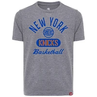 T-shirt confortable tri-blend gris Sportiqe pour jeunes des New York Knicks
