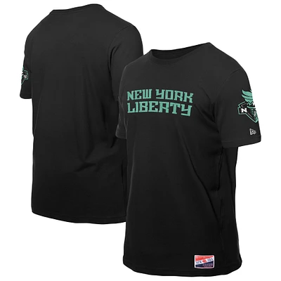 Men's New Era  Black New York Liberty Premium Wordmark T-Shirt