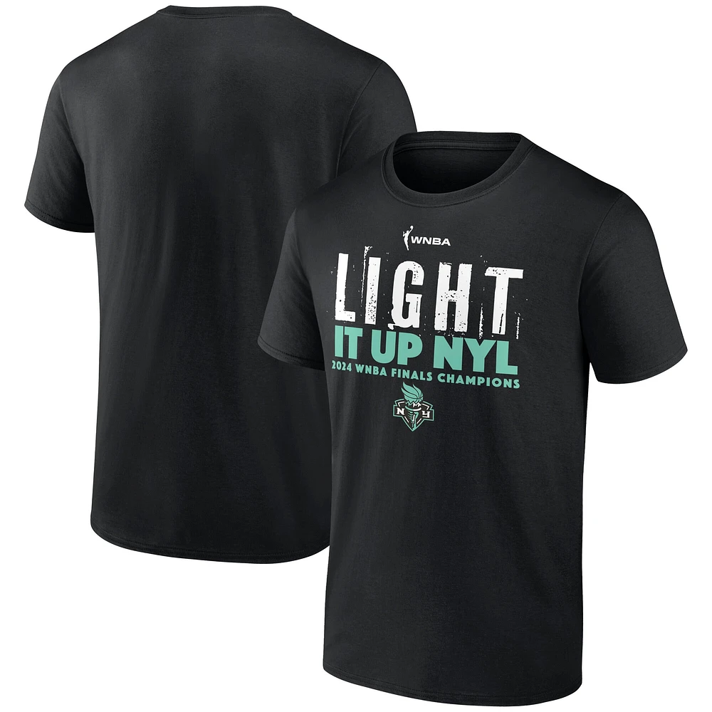 Men's Fanatics Black New York Liberty 2024 WNBA Finals Champions Big & Tall Hometown T-Shirt