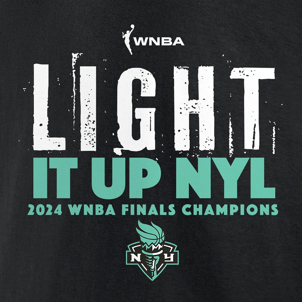 T-shirt Fanatics noir pour homme New York Liberty 2024 WNBA Finals Champions Big & Tall Hometown