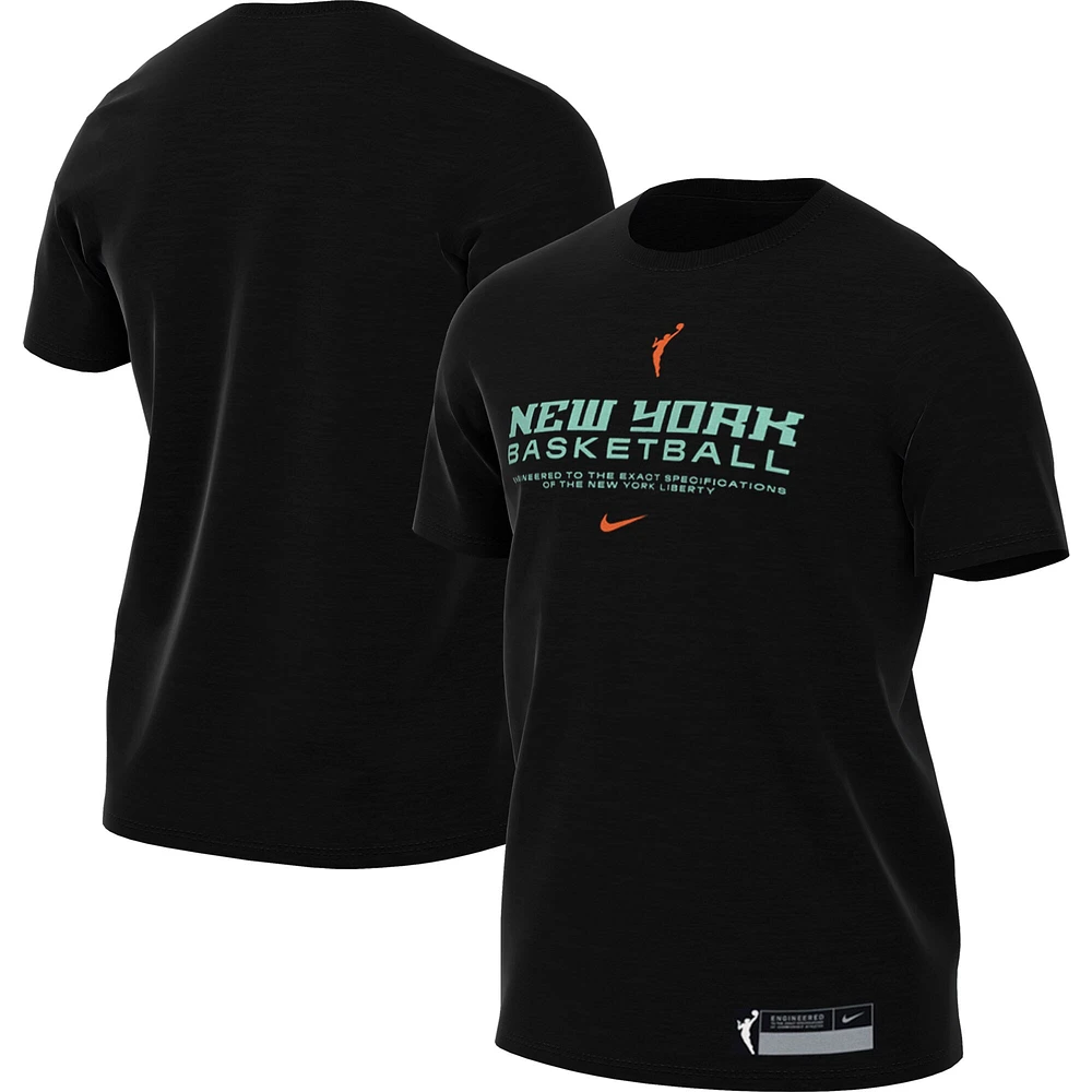 T-shirt d'entraînement Nike New York Liberty On-Court Legend Essential pour homme, noir