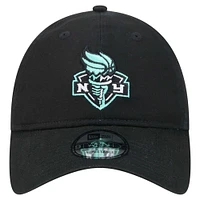 Men's Sabrina Ionescu Black New York Liberty Name & Number Sidepatch 9TWENTY Adjustable Hat