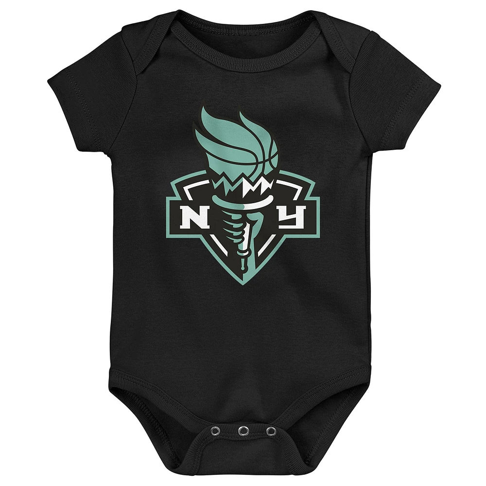 Newborn Outerstuff  New York Liberty Slide Home 3-Piece Creeper Set