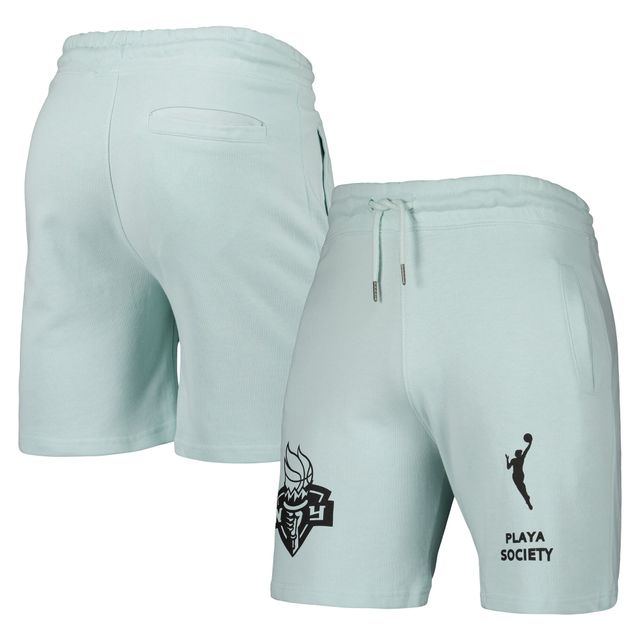 Playa Society Seafoam Vert New York Liberty Legacy Logo Short