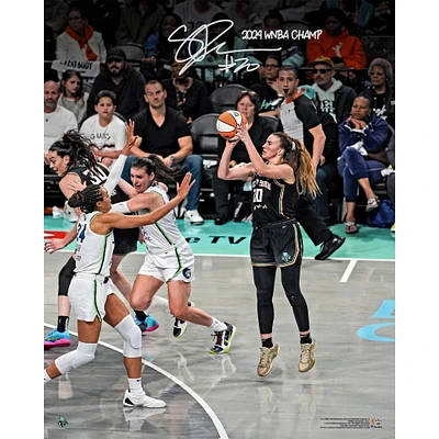 Sabrina Ionescu New York Liberty 2024 WNBA Finals Champions Autographed 16" x 20" Action Photograph with "2024 WNBA Champ" Inscription
