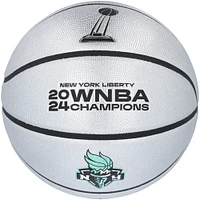 Sabrina Ionescu New York Liberty 2024 WNBA Finals Champions Autographed Wilson Champions Logo Basketball with "2024 WNBA Champ" Inscription