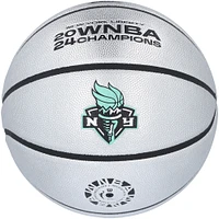 Sabrina Ionescu New York Liberty 2024 WNBA Finals Champions Autographed Wilson Champions Logo Basketball with "2024 WNBA Champ" Inscription