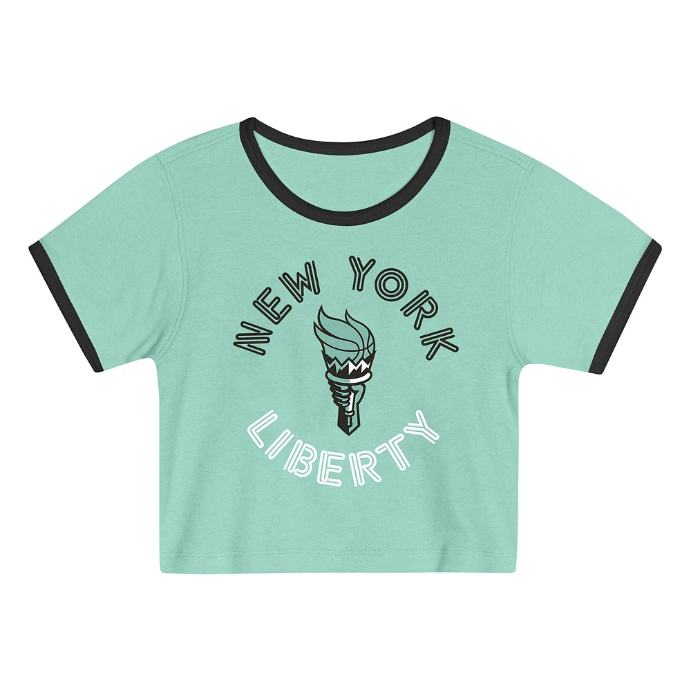 Ensemble t-shirt et short New York Liberty Double Run pour tout-petit