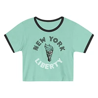 Ensemble t-shirt et short New York Liberty Double Run pour tout-petit
