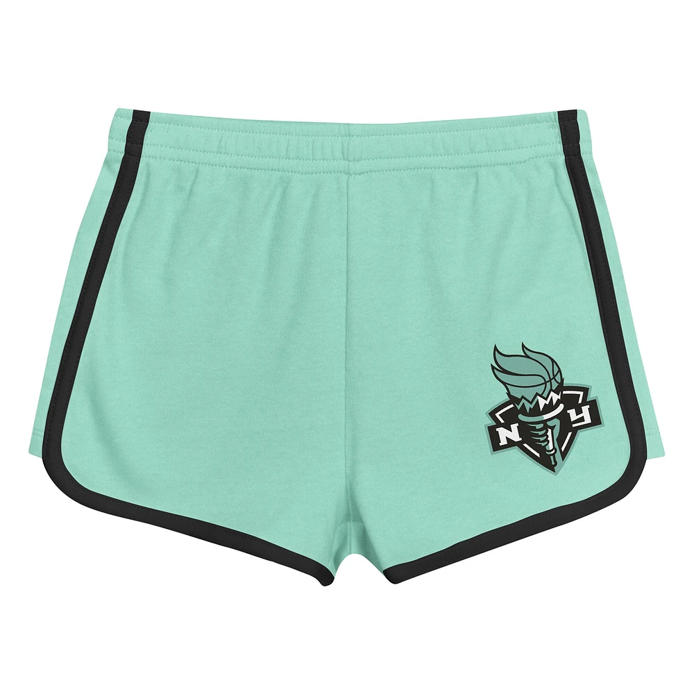 Ensemble t-shirt et short New York Liberty Double Run pour tout-petit