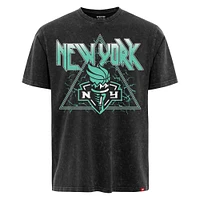 Unisex Sportiqe  Black New York Liberty Rock & Roll Collection Angus Mineral Wash Premium T-Shirt