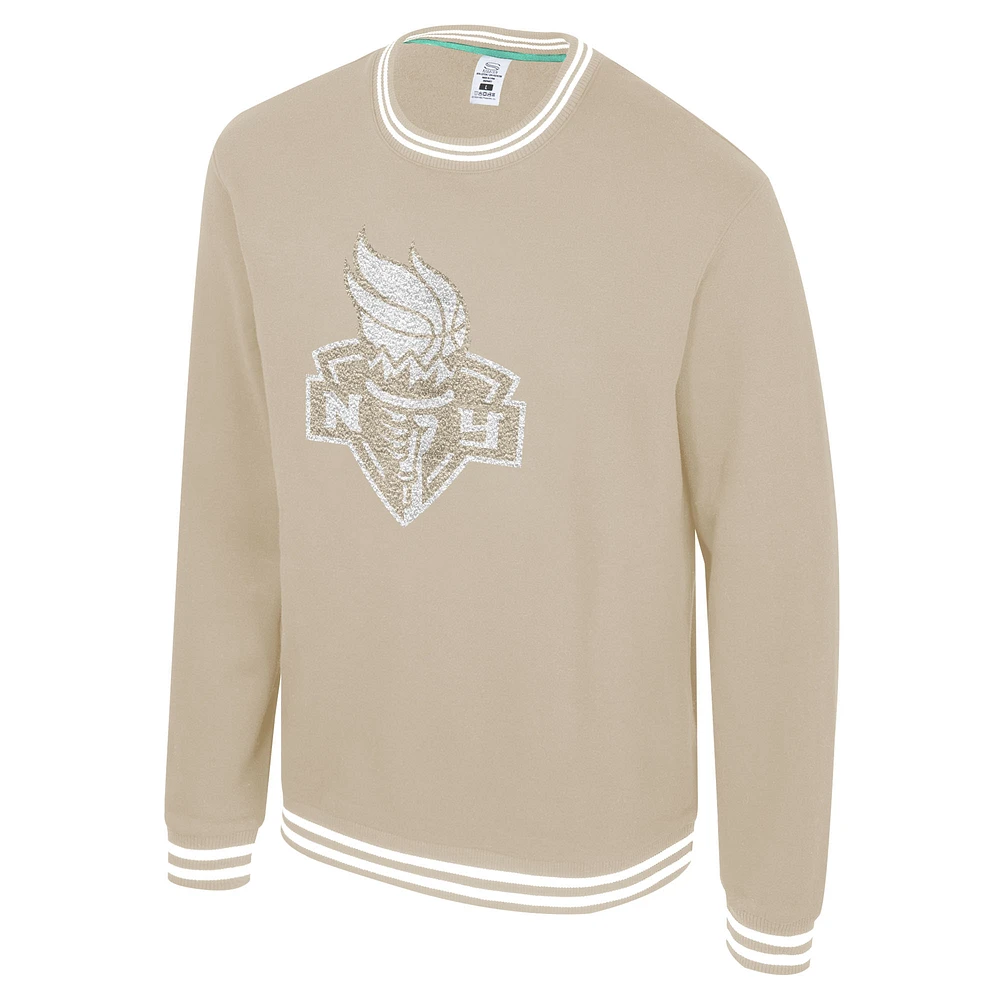 Unisex Stadium Essentials  Tan New York Liberty Club Level Chenille Pullover Sweatshirt