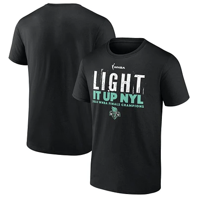 T-shirt unisexe noir New York Liberty 2024 WNBA Finals Champions Jumpball Hometown