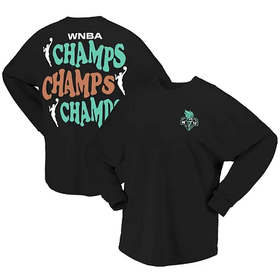 T-shirt unisexe à manches longues Fanatics New York Liberty 2024 WNBA Finals Champions Stacked noir