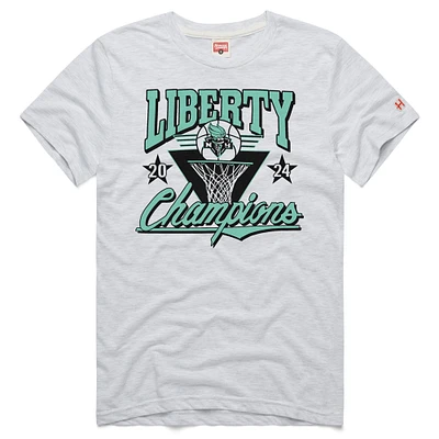 T-shirt unisexe hommage Ash New York Liberty 2024 WNBA Finals Champions Tri-Blend