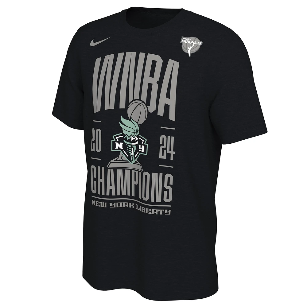 Unisex Nike Black New York Liberty 2024 WNBA Finals Champions Locker Room T-Shirt