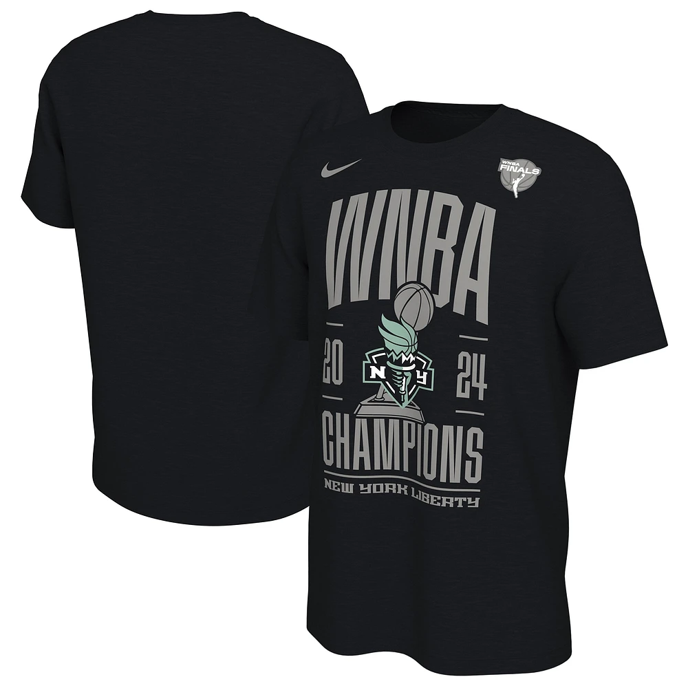 Unisex Nike Black New York Liberty 2024 WNBA Finals Champions Locker Room T-Shirt