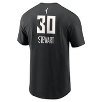 Unisex Nike Breanna Stewart Black New York Liberty Explorer Edition Name & Number T-Shirt