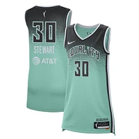 Maillot de joueur unisexe Nike Breanna Stewart Mint New York Liberty Rebel Edition