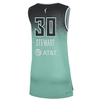 Maillot de joueur unisexe Nike Breanna Stewart Mint New York Liberty Rebel Edition