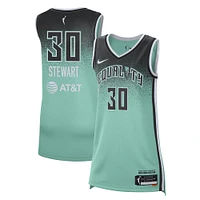 Maillot de joueur unisexe Nike Breanna Stewart Mint New York Liberty Rebel Edition