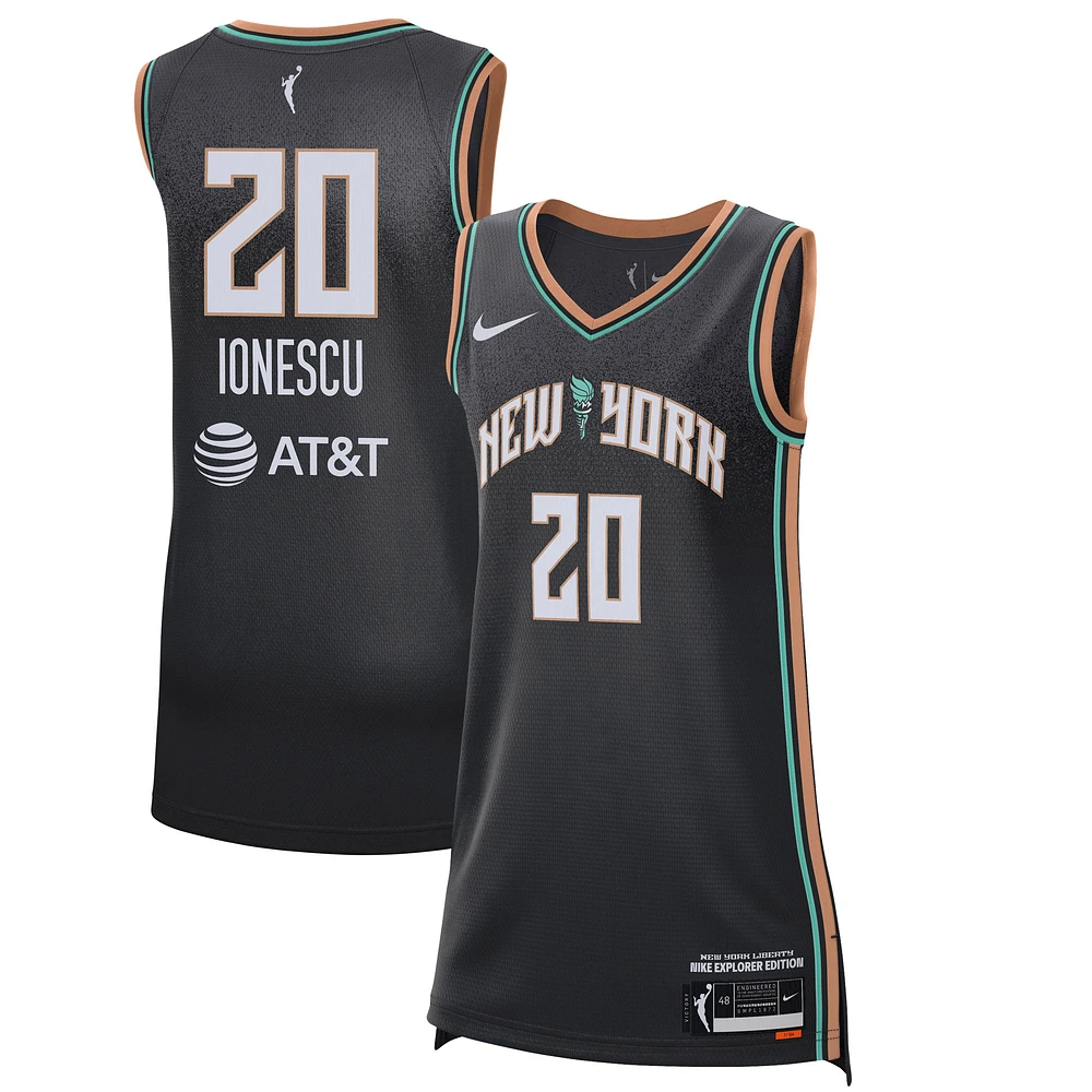 Unisex Nike Sabrina Ionescu Black New York Liberty Explorer Edition Victory Jersey