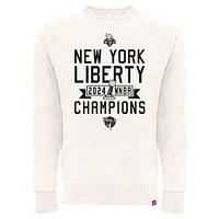 Sweat-shirt unisexe Sportiqe Cream New York Liberty 2024 WNBA Finals Champions Hamon Bone