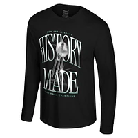 T-shirt unisexe Stadium Essentials noir New York Liberty 2024 WNBA Finals Champions History Made Roster Signature à manches longues