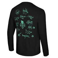 Unisex Stadium Essentials Black New York Liberty 2024 WNBA Finals Champions History Made Roster Signature Long Sleeve T-Shirt