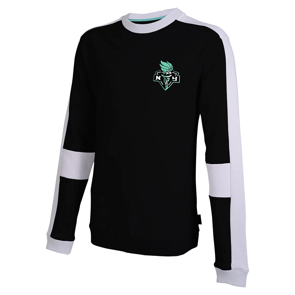 Sweat-shirt unisexe Stadium Essentials noir New York Liberty Half Time