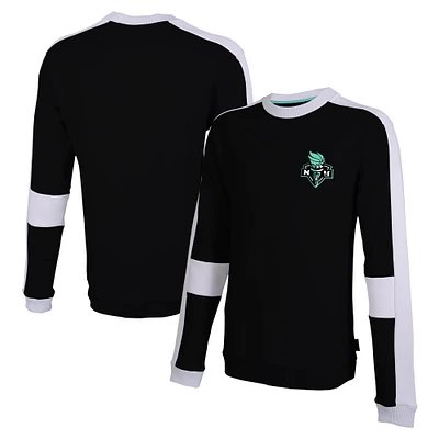 Sweat-shirt unisexe Stadium Essentials noir New York Liberty Half Time