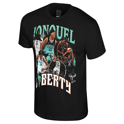 Unisex Stadium Essentials Jonquel Jones Black New York Liberty WNBA Crossroads T-Shirt