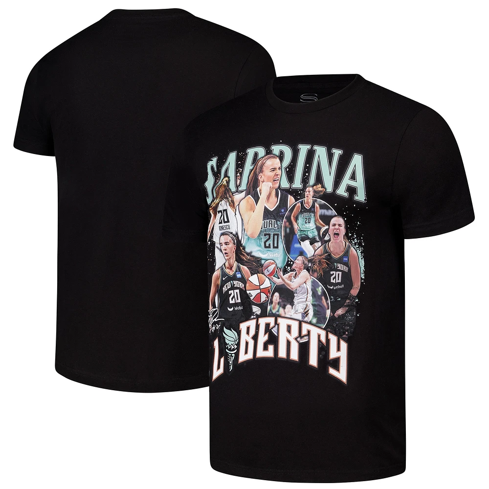 Unisex Stadium Essentials Sabrina Ionescu Black New York Liberty 2024 Crossroads T-Shirt