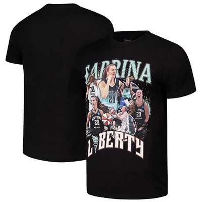 Unisex Stadium Essentials Sabrina Ionescu Black New York Liberty  2024 Crossroads T-Shirt