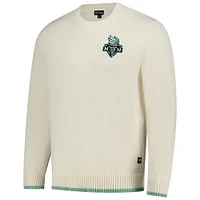 Unisex The Wild Collective  Cream New York Liberty Jacquard Pullover Sweater