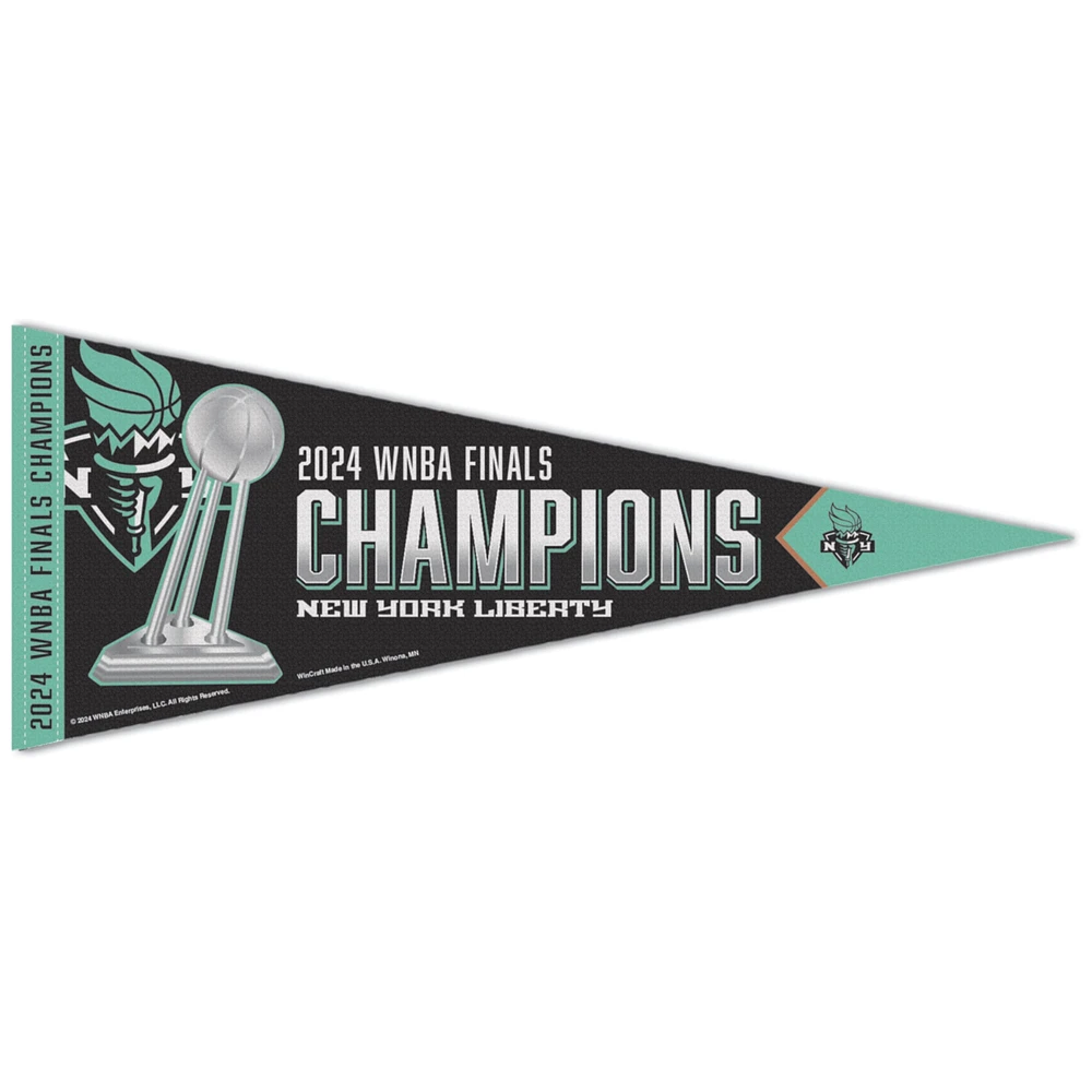 WinCraft New York Liberty 2024 WNBA Finals Champions 12" x 30" Premium Pennant