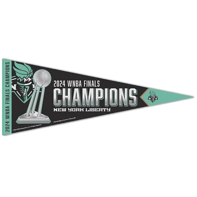 WinCraft New York Liberty 2024 WNBA Finals Champions Fanion Premium 12" x 30"