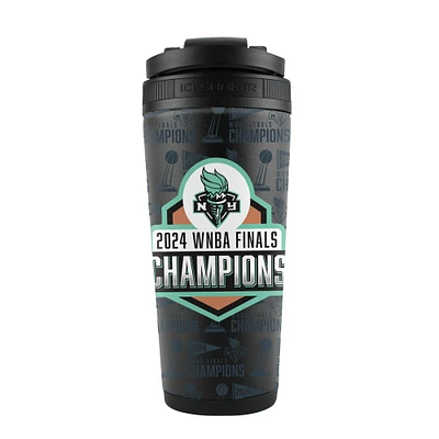 Bouteille shaker à glace WinCraft New York Liberty 2024 WNBA Finals Champions 26 oz. 4D en acier inoxydable